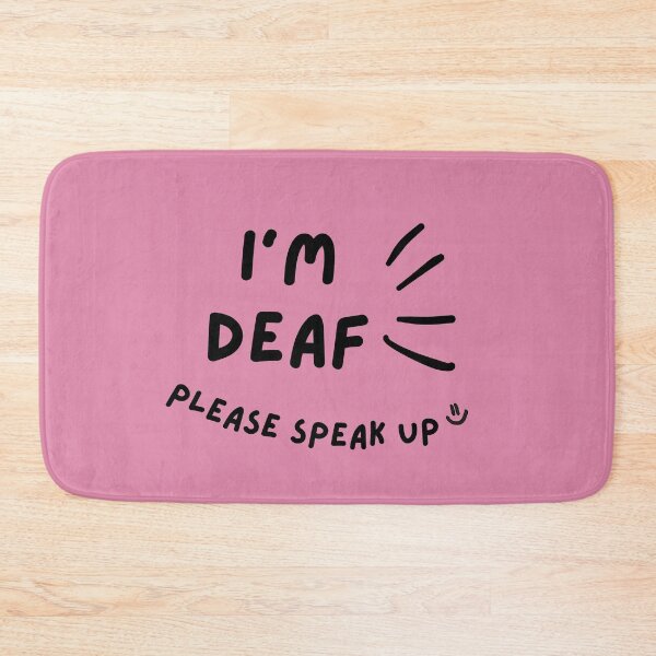 Item preview, Pink I'm Deaf Please Speak Up Doodle Design designed and sold by spooniecentral.