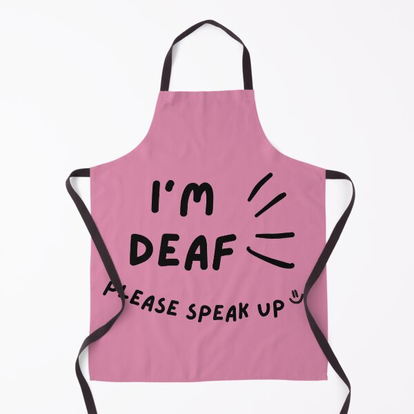Item preview, Pink I'm Deaf Please Speak Up Doodle Design designed and sold by spooniecentral.