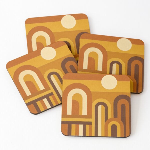 Item preview, Sun and Arches Mid Century Modern Geometric Design designed and sold by tonymagnerart.