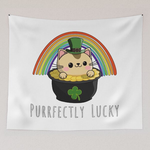 Item preview, Purrfectly Lucky designed and sold by BYNDART.