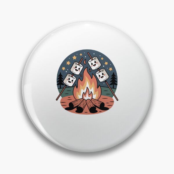 Item preview, marshmallows by a fire designed and sold by Mateusz Majcherek.