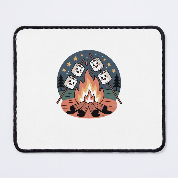 Item preview, marshmallows by a fire designed and sold by Mateusz Majcherek.