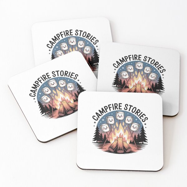 Item preview, marshmallows by a fire designed and sold by Mateusz Majcherek.