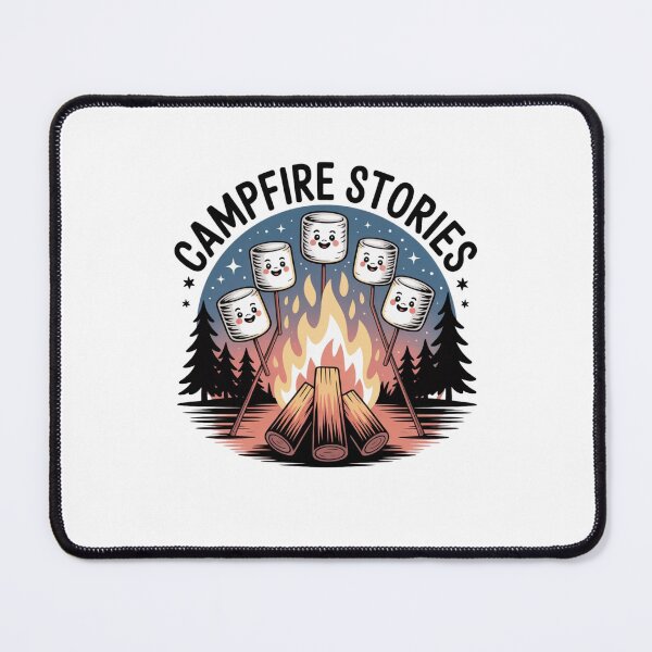 Item preview, marshmallows by a fire designed and sold by Mateusz Majcherek.