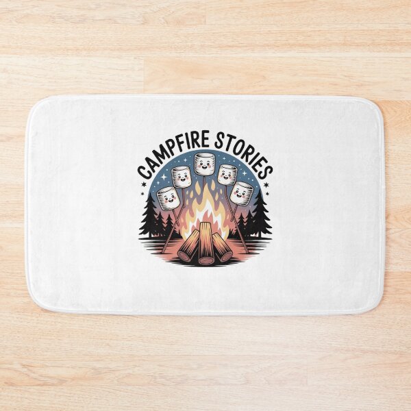 Item preview, marshmallows by a fire designed and sold by Mateusz Majcherek.