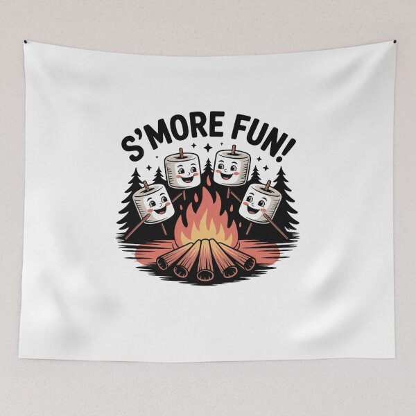 Item preview, marshmallows by a fire designed and sold by Mateusz Majcherek.