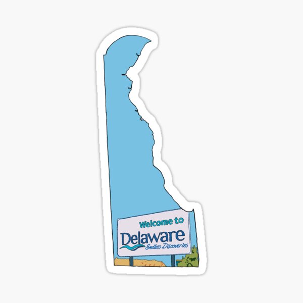 Item preview, Delaware state outline designed and sold by annie-ridgeside.
