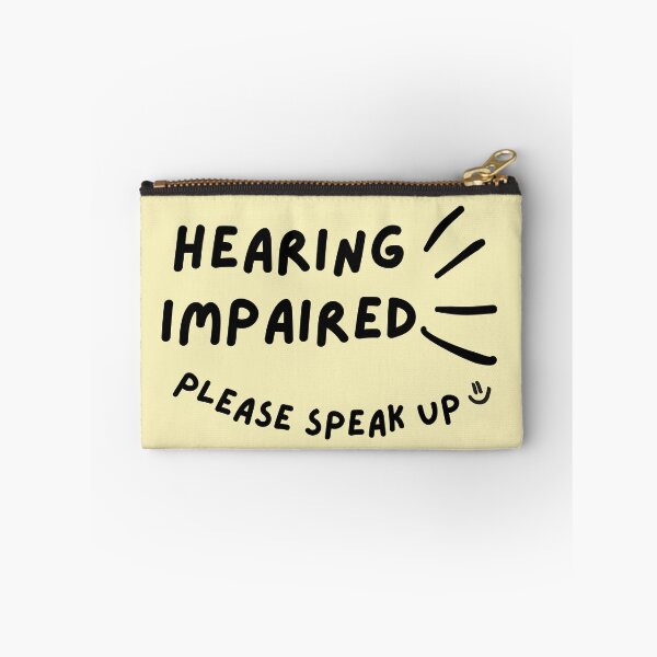 Item preview, Yellow Hearing Impaired Please Speak Up Doodle Design designed and sold by spooniecentral.
