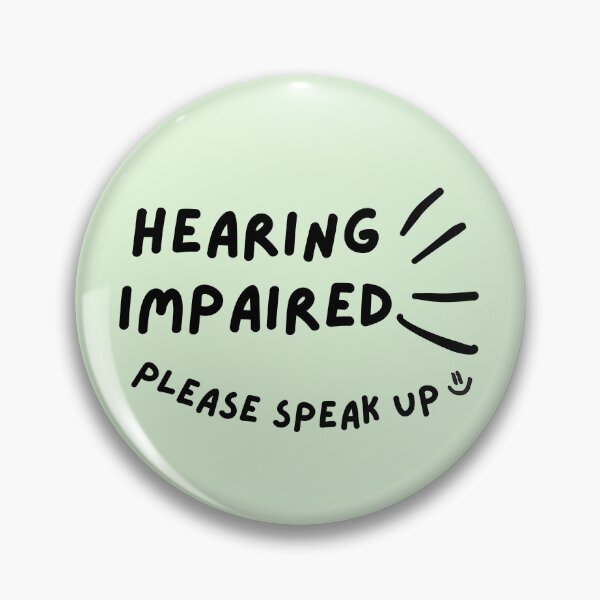 Item preview, Green Hearing Impaired Please Speak Up Doodle Design designed and sold by spooniecentral.
