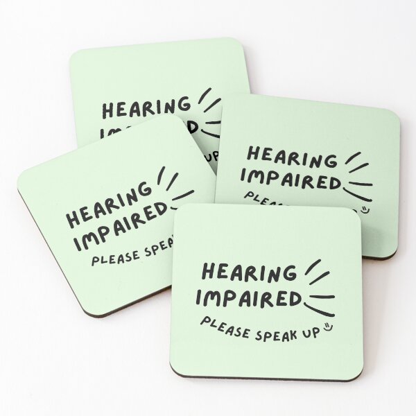 Item preview, Green Hearing Impaired Please Speak Up Doodle Design designed and sold by spooniecentral.