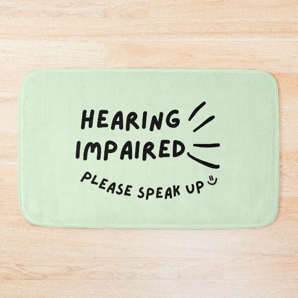 Item preview, Green Hearing Impaired Please Speak Up Doodle Design designed and sold by spooniecentral.