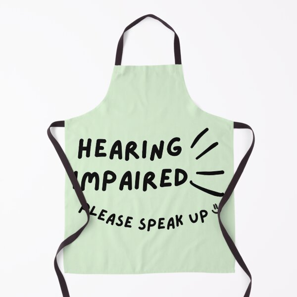 Item preview, Green Hearing Impaired Please Speak Up Doodle Design designed and sold by spooniecentral.