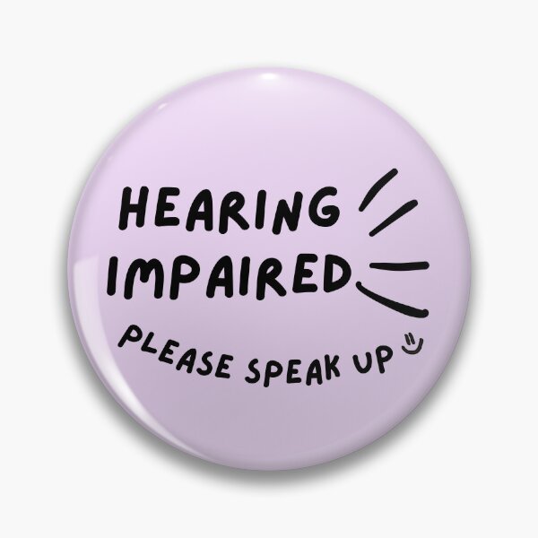 Item preview, Purple Hearing Impaired Please Speak Up Doodle Design designed and sold by spooniecentral.