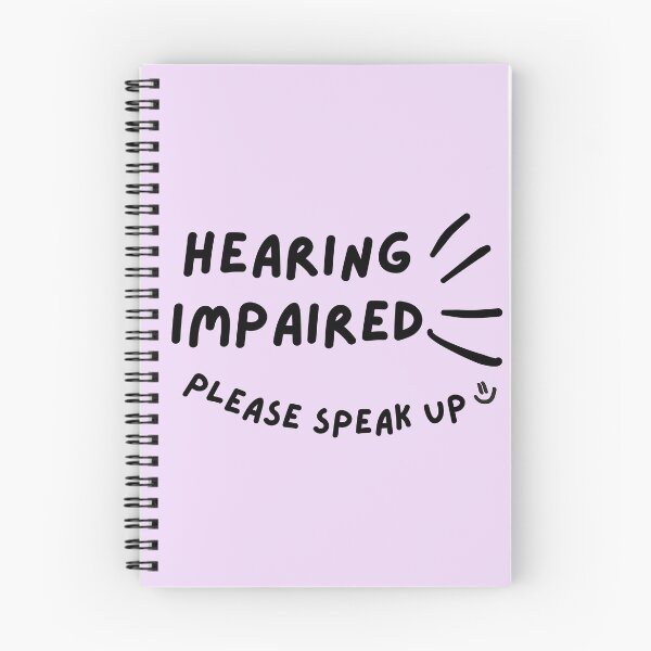Item preview, Purple Hearing Impaired Please Speak Up Doodle Design designed and sold by spooniecentral.