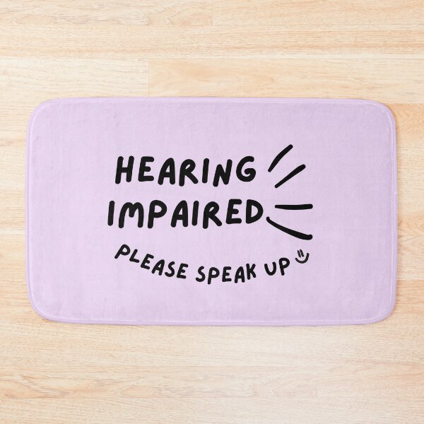 Item preview, Purple Hearing Impaired Please Speak Up Doodle Design designed and sold by spooniecentral.