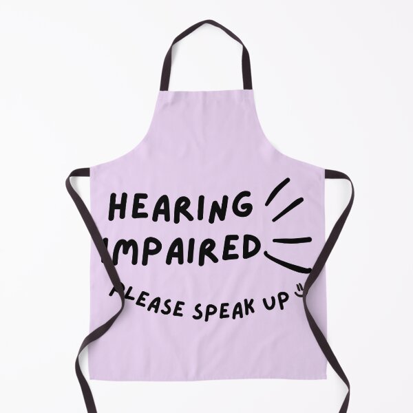 Item preview, Purple Hearing Impaired Please Speak Up Doodle Design designed and sold by spooniecentral.