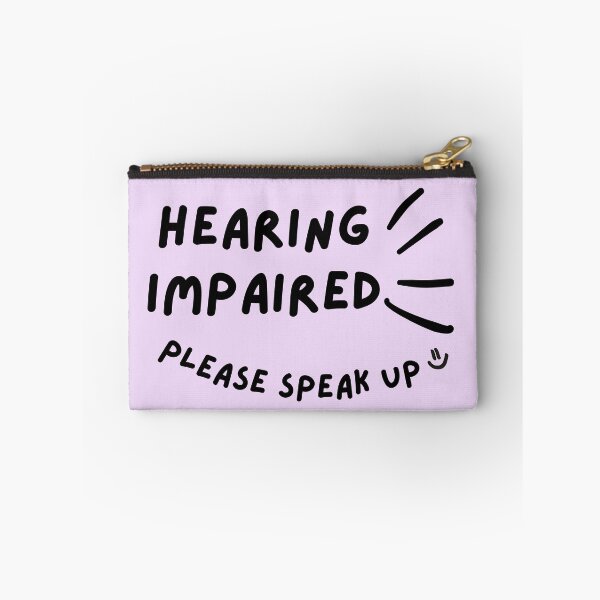 Item preview, Purple Hearing Impaired Please Speak Up Doodle Design designed and sold by spooniecentral.