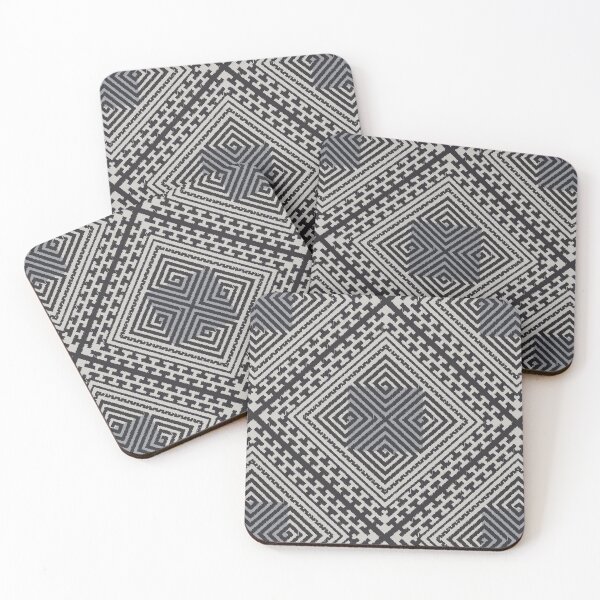 Item preview, Greek Key Diamond Pattern | Black & White Optical Maze | Tribal Modern Geometry designed and sold by Stacey Spivak.