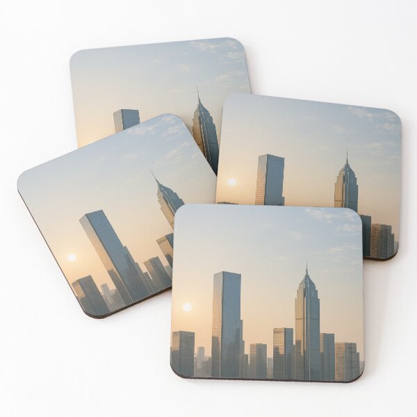 Item preview, Sunrise Over the Cityscape designed and sold by TheWonkyEaselCo.