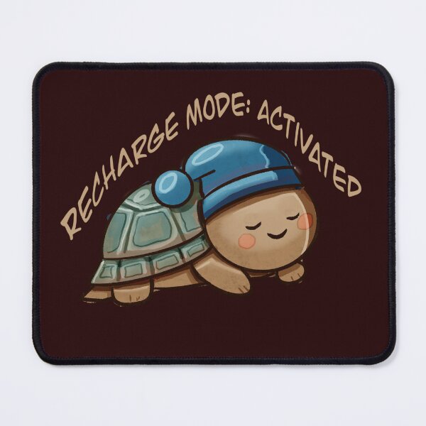 Item preview, Recharge Mode Activated – Sleeping turtle in cozy style designed and sold by Lea-Cesca.
