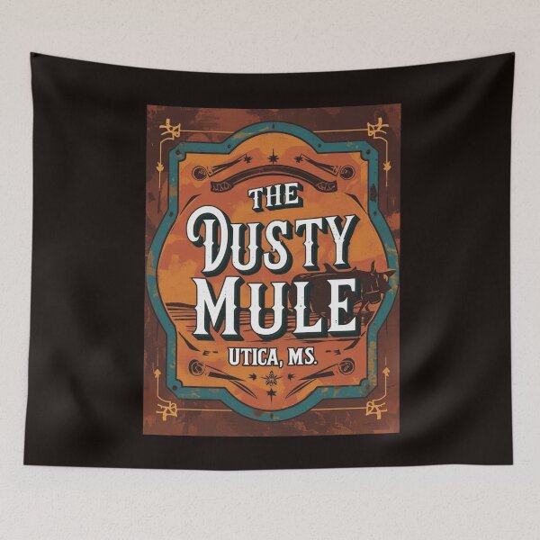 Item preview, Vintage-Style Sign Featuring The Dusty Mule in Utica, MS designed and sold by Rue Market.