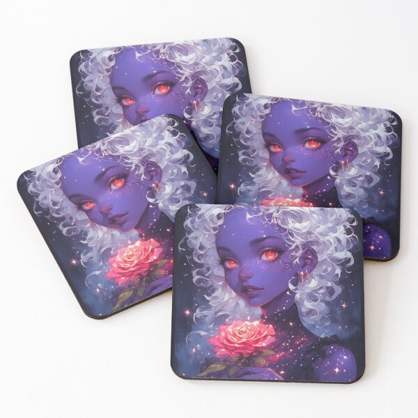 Item preview, Purple Cosmic Star formations of the Red Blossoms designed and sold by JadelightDesign.