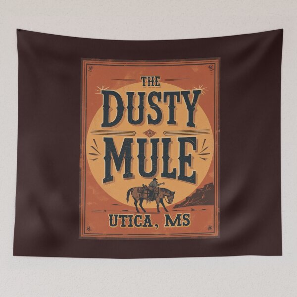 Item preview, Vintage-Style Sign Featuring The Dusty Mule in Utica, MS designed and sold by Rue Market.