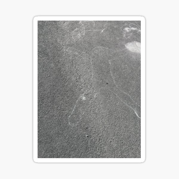 Item preview, Chalk Outline Drawing on Pavement – Urban Street Art designed and sold by Michael McGimpsey.