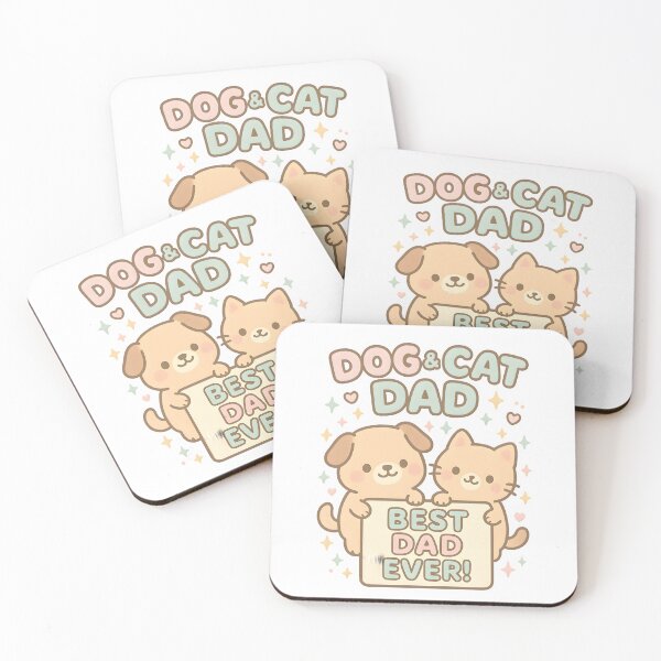 Item preview, Dog and Cat Dad – Kawaii Squad Edition designed and sold by Uglyandcute.