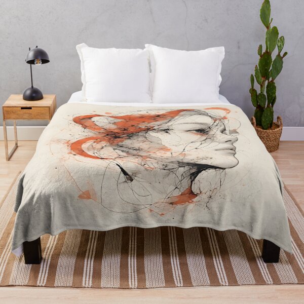 Item preview, Too Loud To Sleep – Abstract Emotional Female Portrait designed and sold by Neonyx2020.