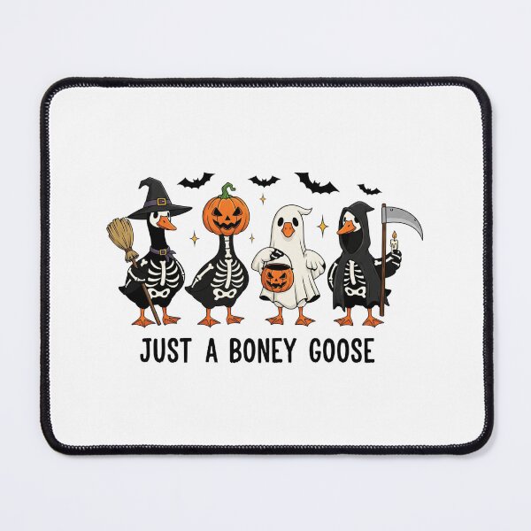 Item preview, Spooky Skeleton Goose Parade Funny Halloween Just a Boney Goose designed and sold by Tigerr3g.