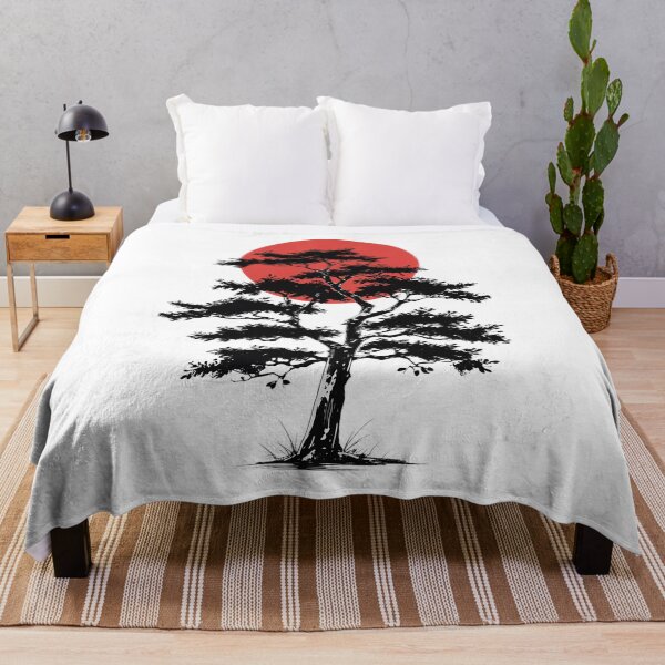 Item preview, Manga Tree with Red Rising Sun designed and sold by opiniondh.