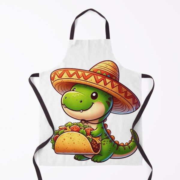 Item preview, Rex Mex – Taco-Loving Dinosaur in Sombrero designed and sold by mintytees.