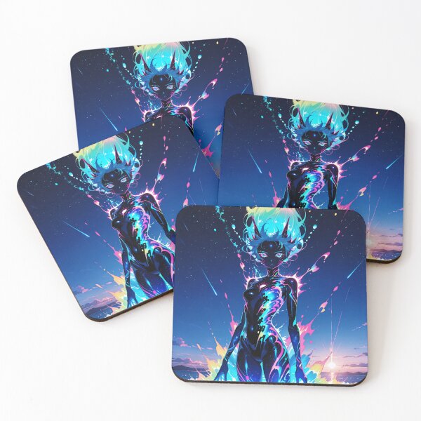 Item preview, Psychedelic Alien Goddess Emerging from Cosmic Sea designed and sold by Xynith.