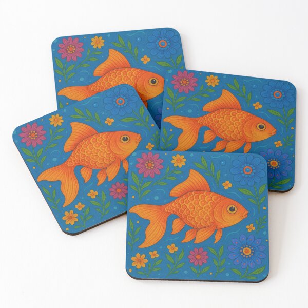 Item preview, Whimsical Goldfish Waters designed and sold by Rachel Boucher.