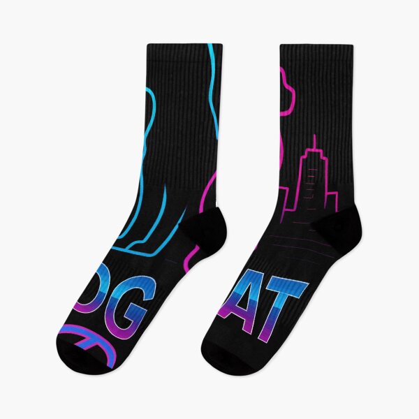 Item preview, Dog and Cat Dad – Neon Nights designed and sold by Uglyandcute.