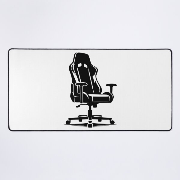 Item preview, Black and White Stylized Gaming Chair Illustration – Minimalist Vector Art designed and sold by AFernandesDSG.
