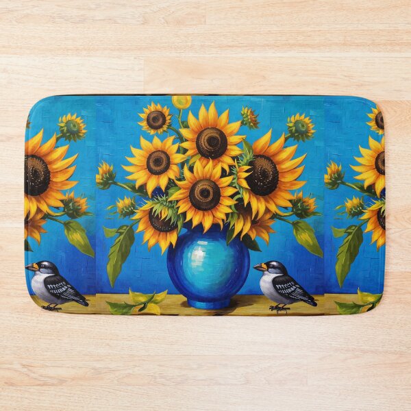 Item preview, A bird among the sunflower flowers. designed and sold by Natalia-Vlad.