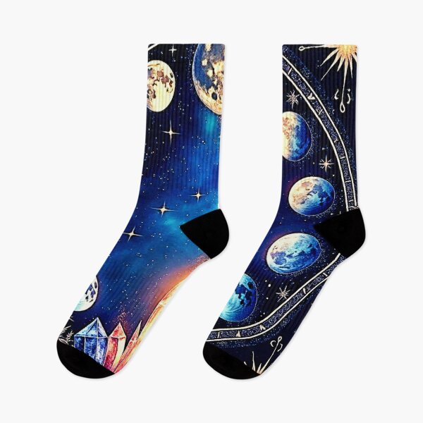 Item preview, Moon Phases Crystal Cosmos designed and sold by Health And Fitness Posts e-Store.