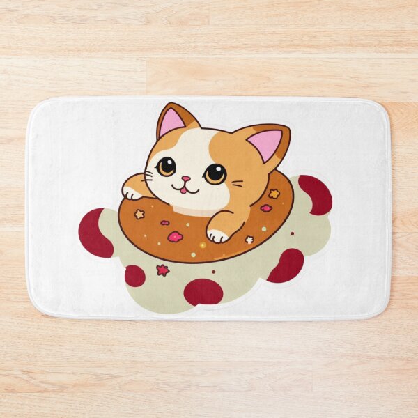 Item preview, Cute Mushroom Cat Floating in Space – Kawaii Astronaut Sticker designed and sold by TONSNAP.