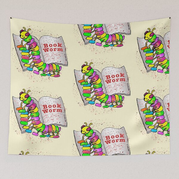 Item preview, Book Worm Reading designed and sold by artmuvz.