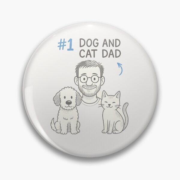 Item preview, Dog and Cat Dad – Sketchbook Style designed and sold by Uglyandcute.