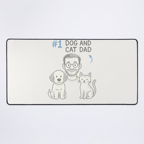 Item preview, Dog and Cat Dad – Sketchbook Style designed and sold by Uglyandcute.