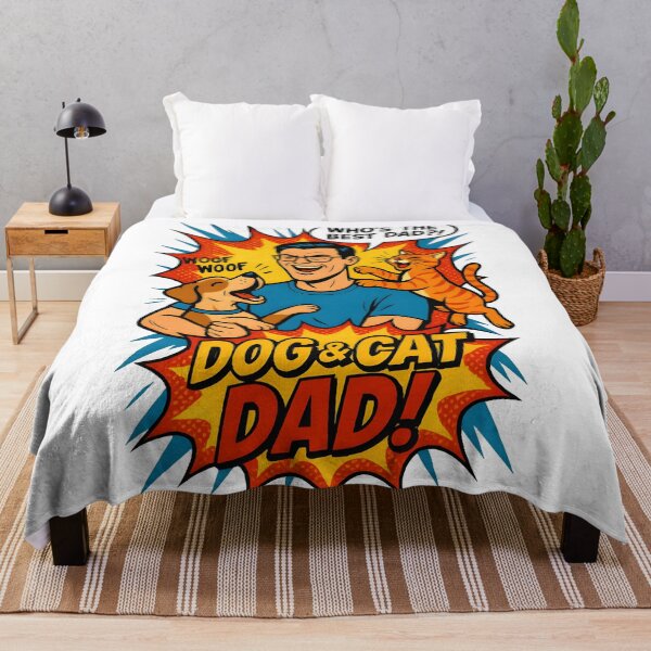 Item preview, Dog and Cat Dad – Comic Boom designed and sold by Uglyandcute.