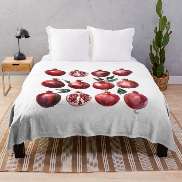 Item preview, Pomegranate Watercolor Art designed and sold by HandicraftArt.