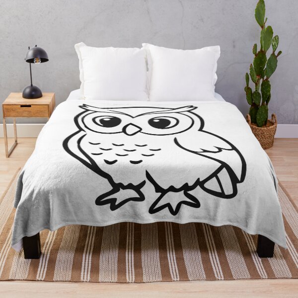 Item preview, Stylized Owl Illustration in Profile View designed and sold by AFernandesDSG.