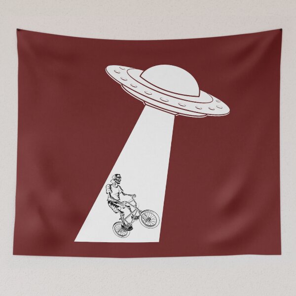 Item preview, UFO Alien Skateboarder go skateboarding. designed and sold by Skateboarding Fingerboarding BMX.