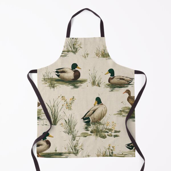 Item preview, Mallard ducks on grassy pond designed and sold by EJGIBSON.