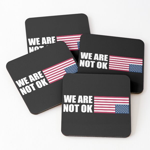 Item preview, We Are Not Ok Upside Down Flag | American Flag designed and sold by PixVib.