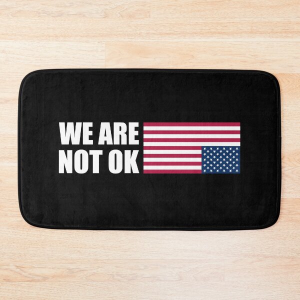Item preview, We Are Not Ok Upside Down Flag | American Flag designed and sold by PixVib.